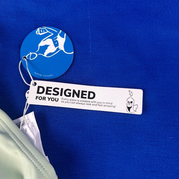 👙🆕 NWT |•CUPSHE•| Mint Green Wrap Bikini Top - Picture 8 of 8